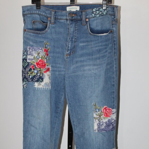 Sundance Patchwork High Rise Elise Jeans 29 - Picture 3 of 8